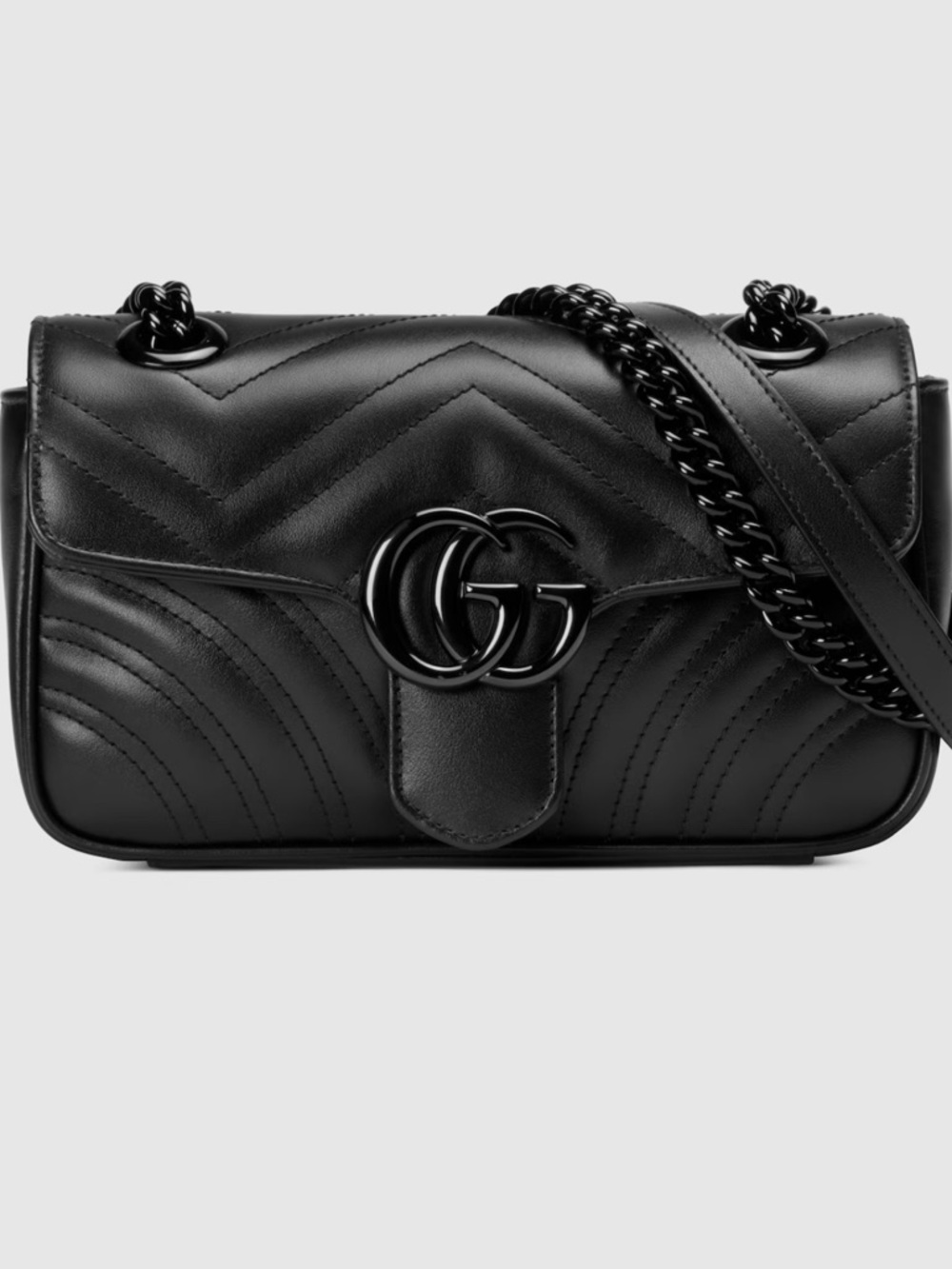 Gucci GG Marmont Small Shoulder Bag in Black